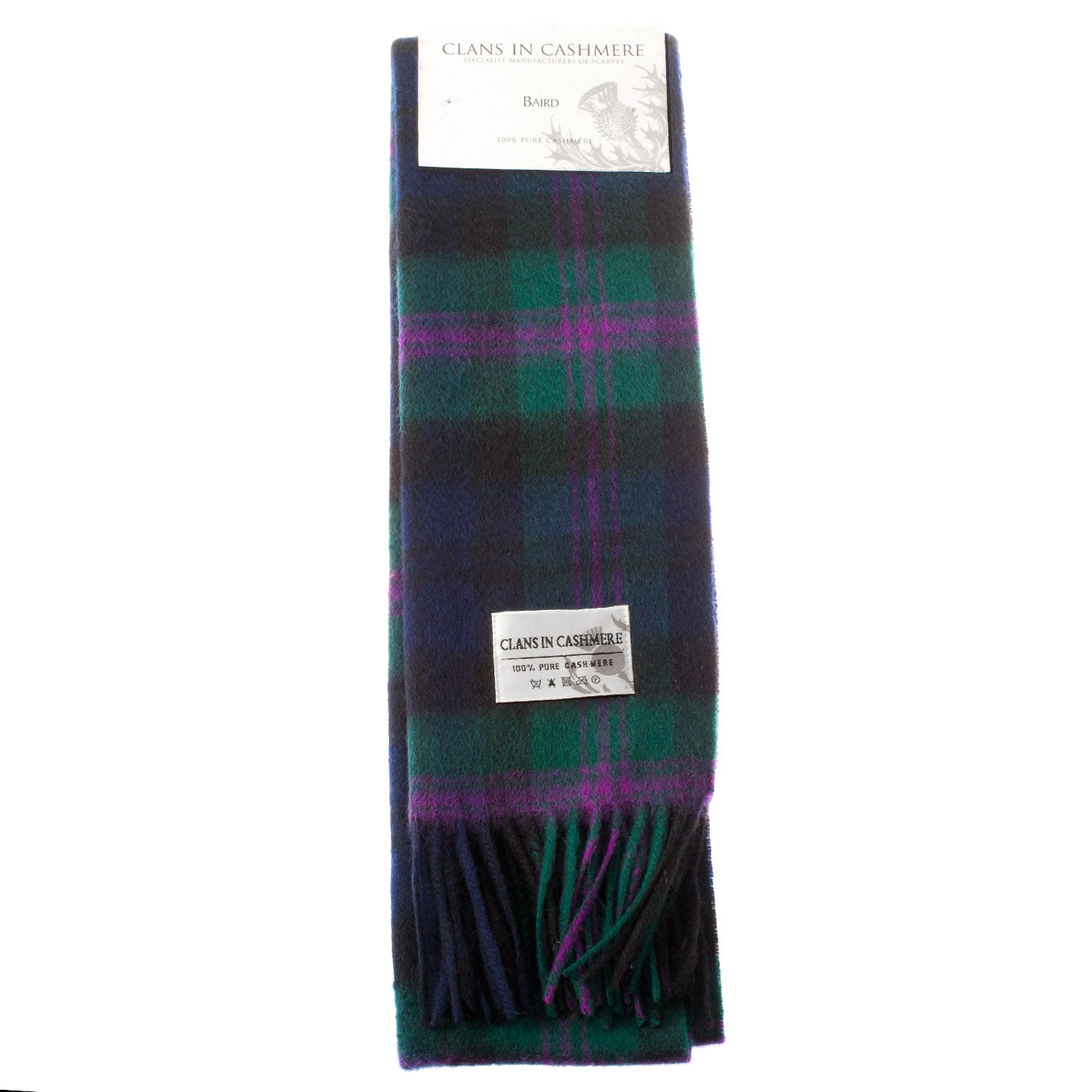 Cashmere Scottish Tartan Clan Scarf Baird