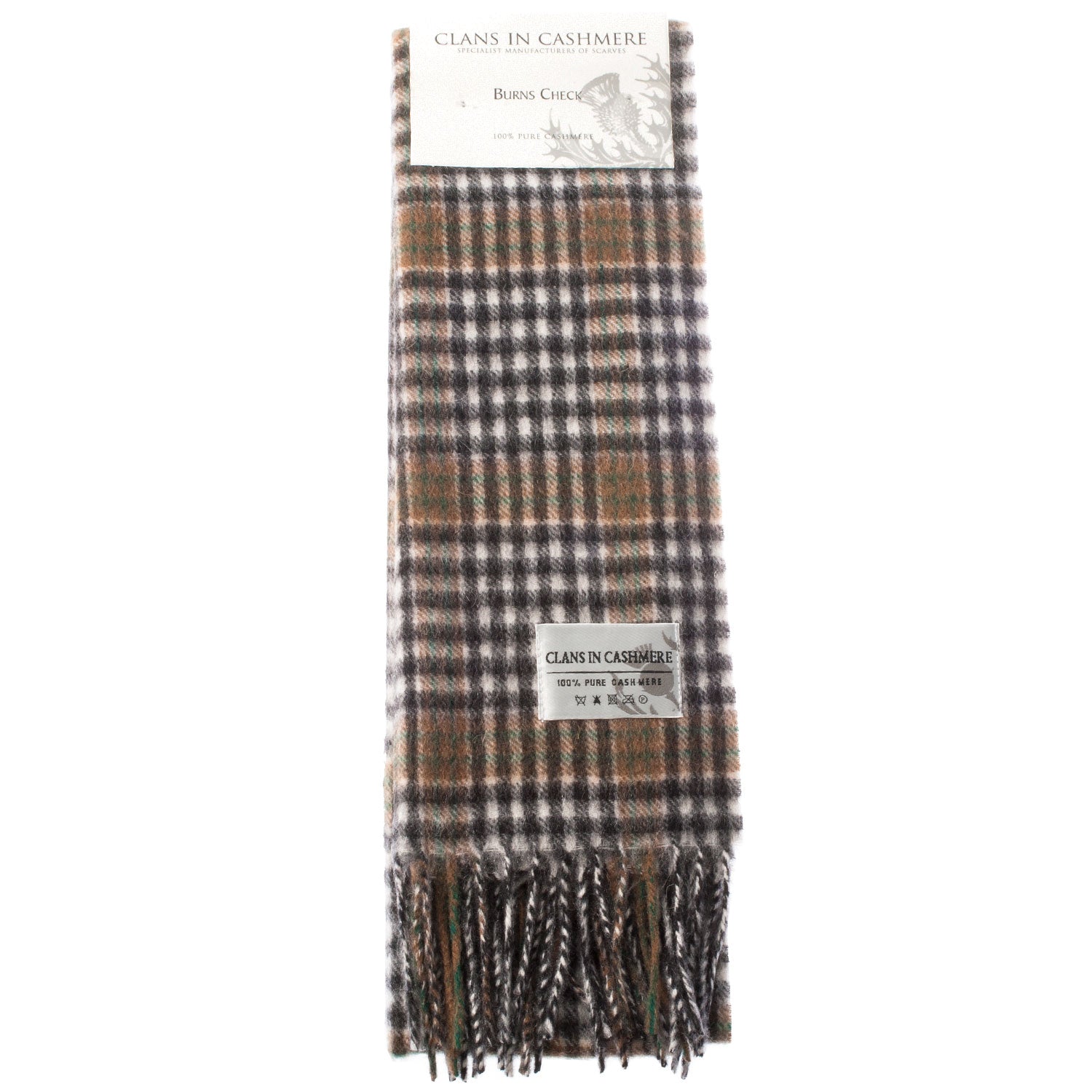 Cashmere Scottish Tartan Clan Scarf Burns Check