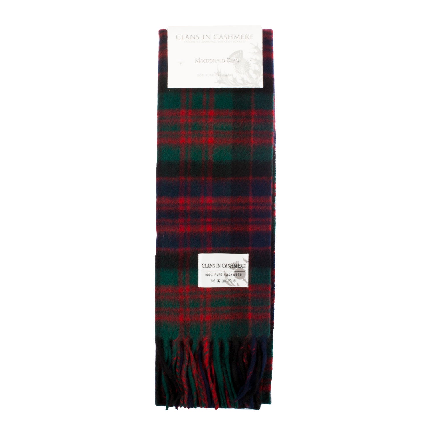 Cashmere Scottish Tartan Clan Scarf Macdonald Clan