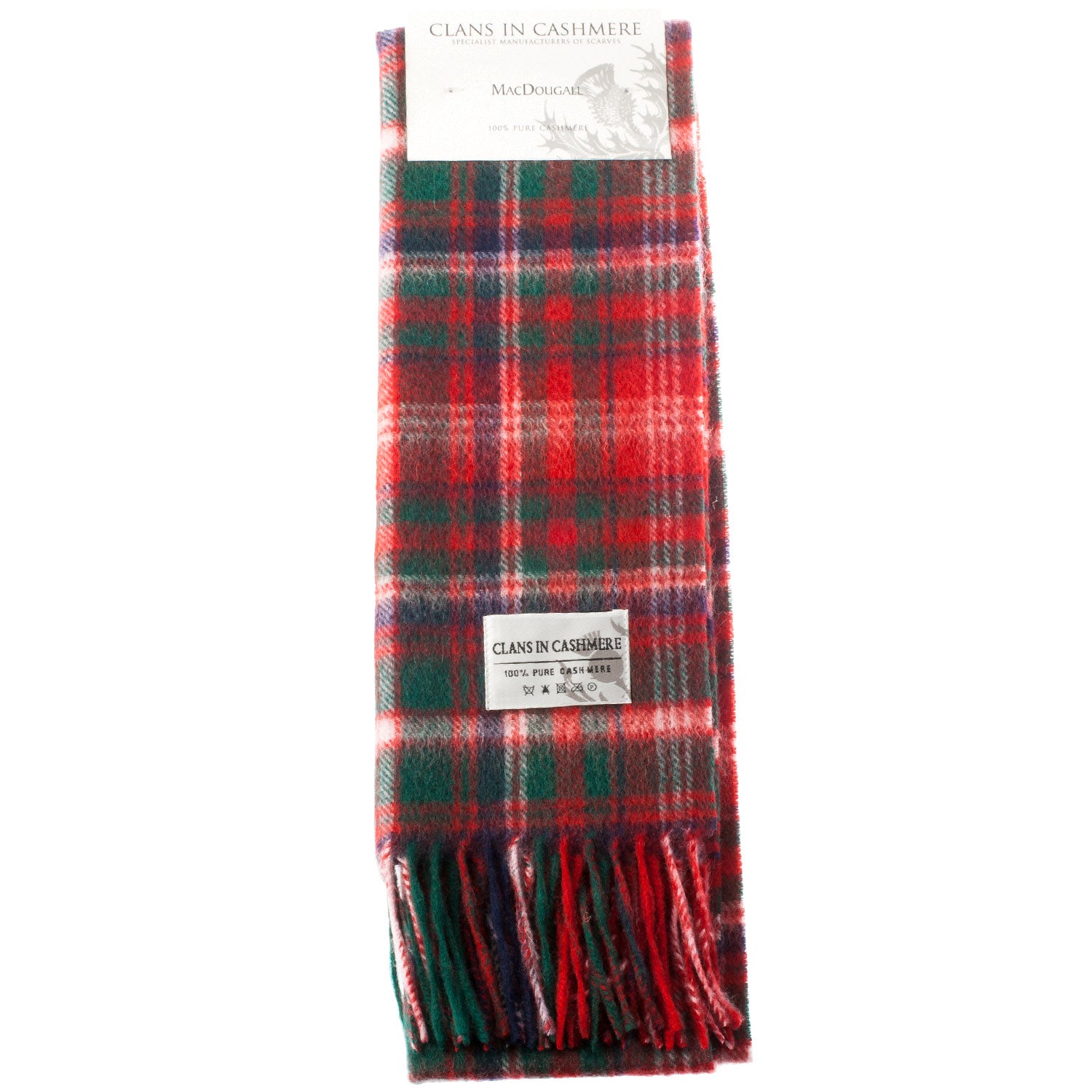 Cashmere Scottish Tartan Clan Scarf Macdougall