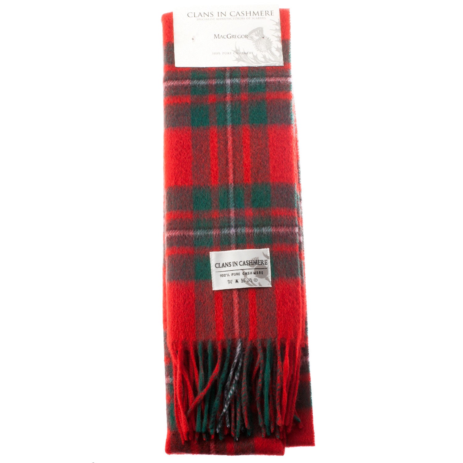 Cashmere Scottish Tartan Clan Scarf Macgregor