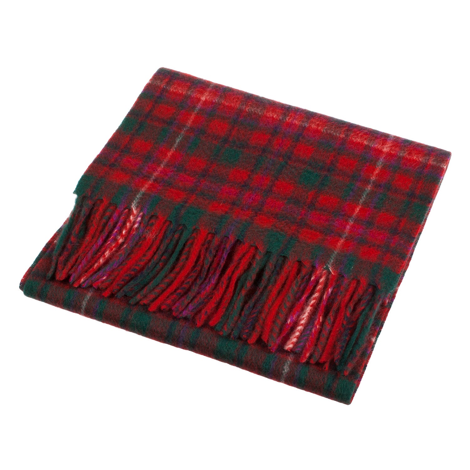 Cashmere Scottish Tartan Clan Scarf Mackinnon Red