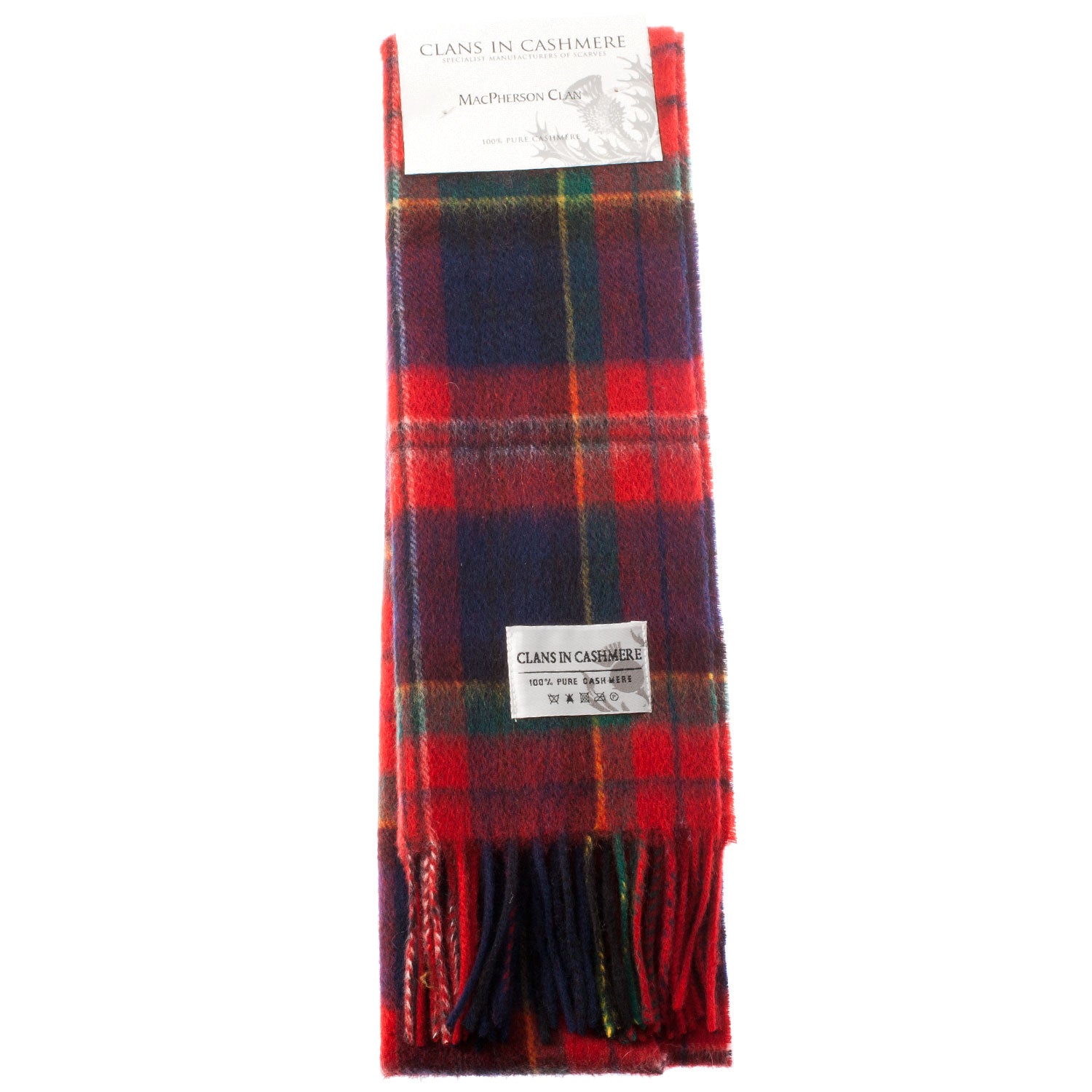 Cashmere Scottish Tartan Clan Scarf Macpherson Clan