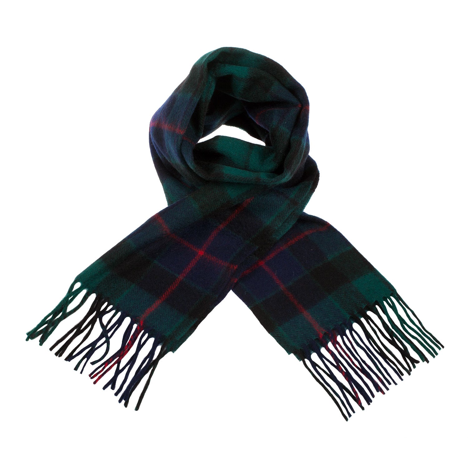 Cashmere Scottish Tartan Clan Scarf Morrison Green
