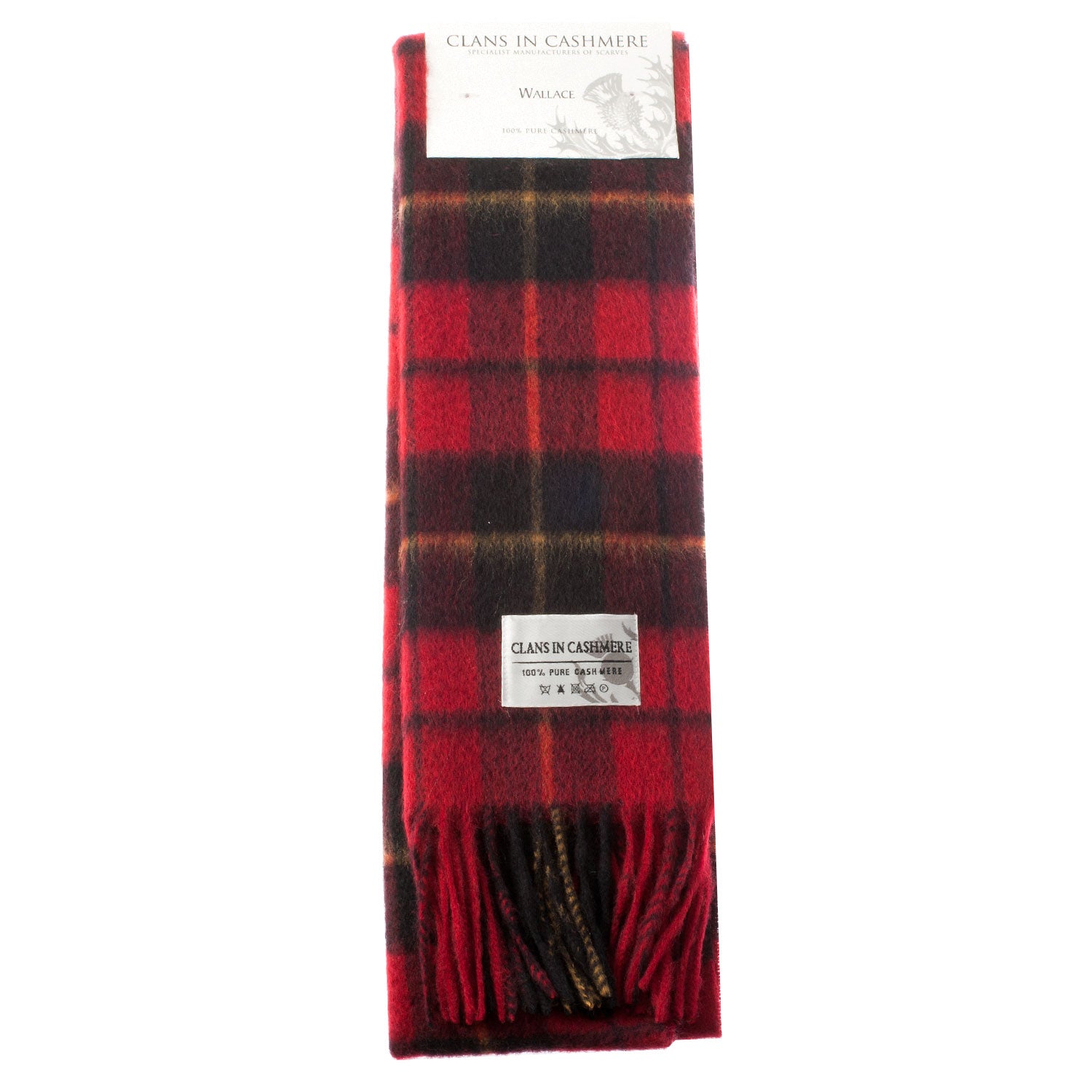 Cashmere Scottish Tartan Clan Scarf Wallace