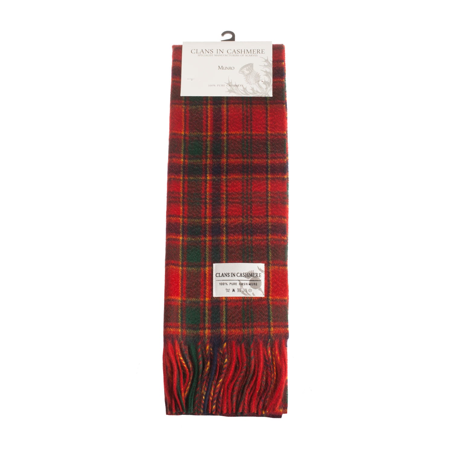 Cashmere Scottish Tartan Clan Scarf Munro