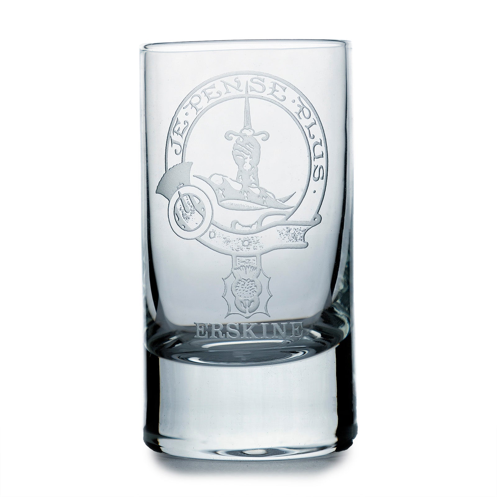 Collins Crystal Clan Shot Glass Erskine