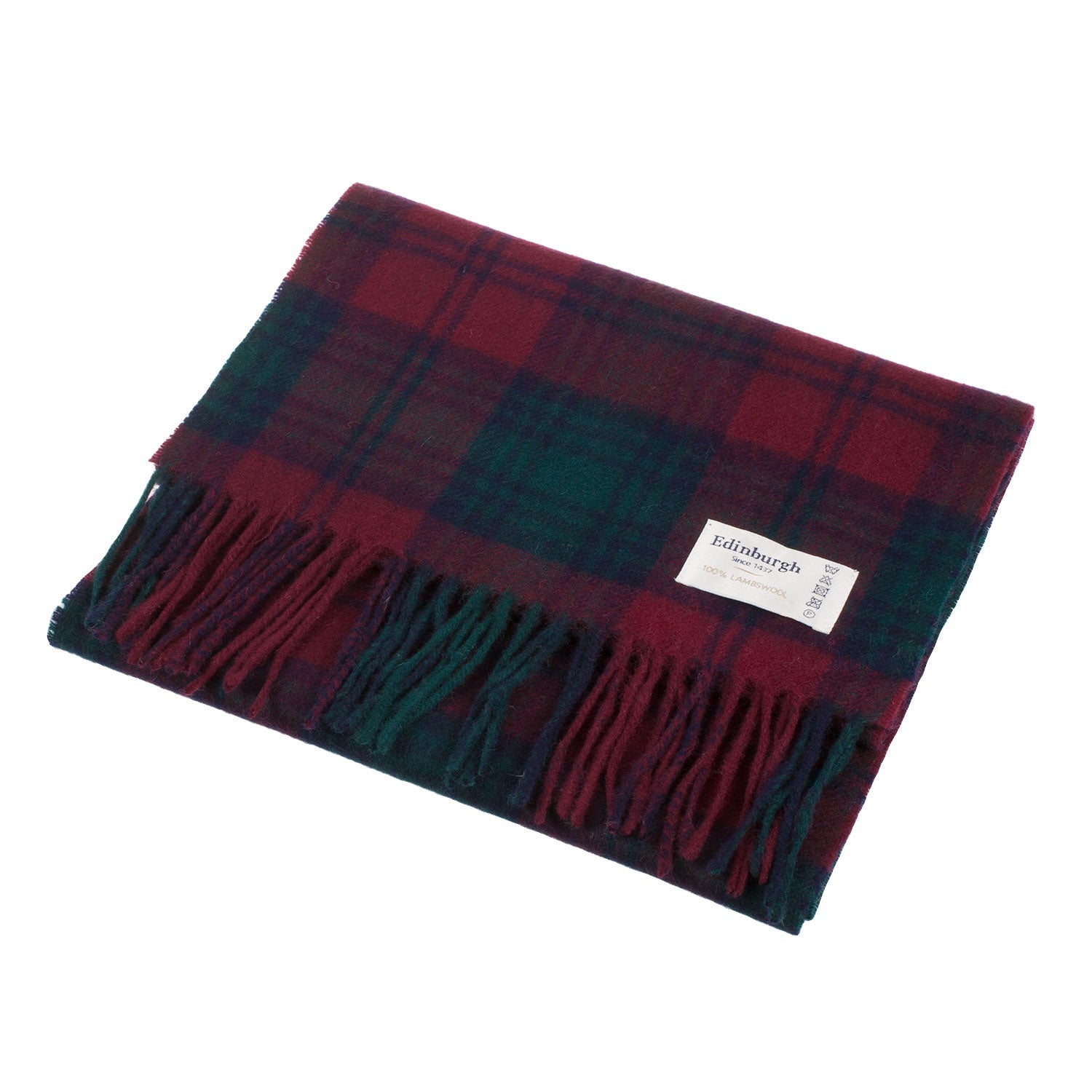 Edinburgh 100% Lambswool Tartan Scarf Lindsay