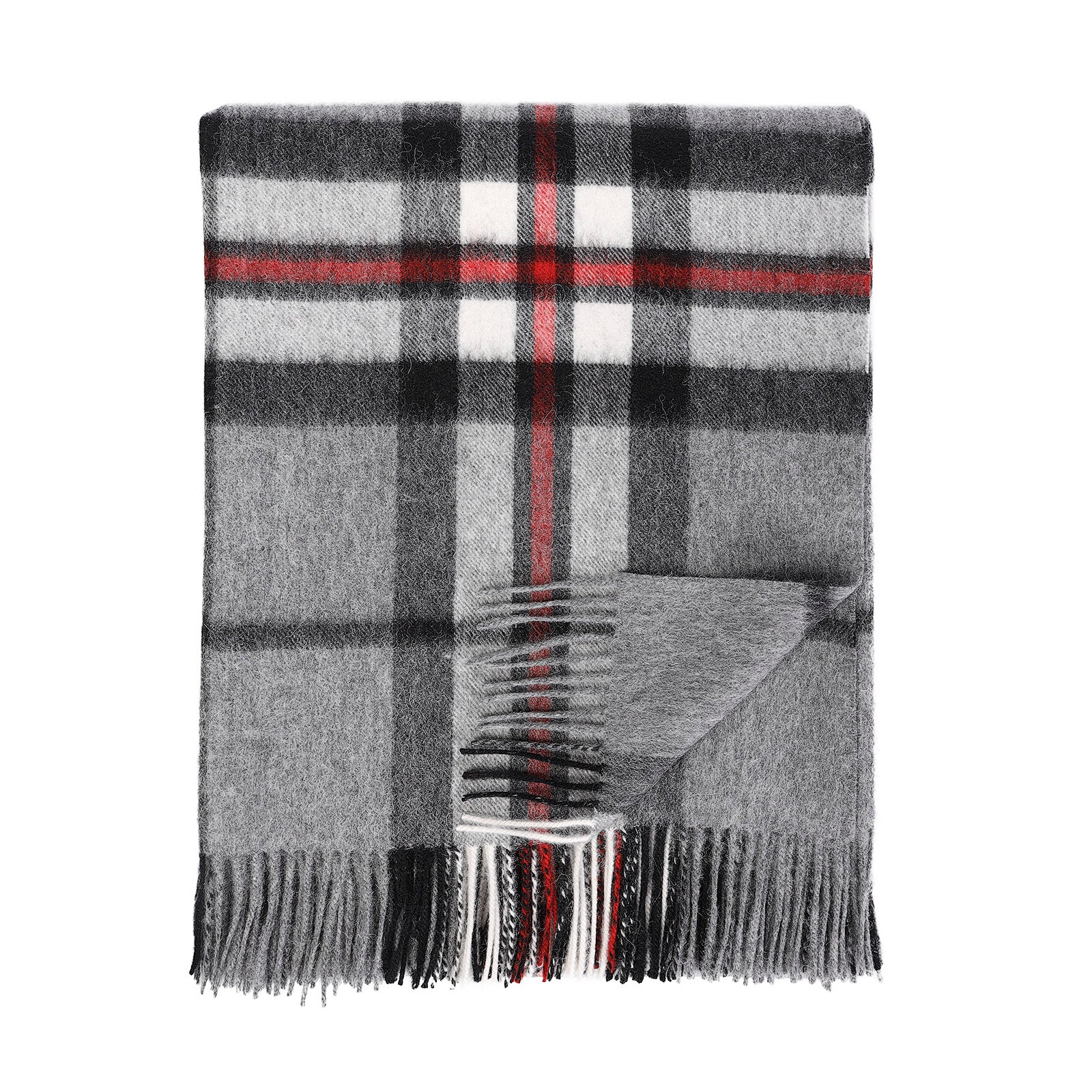 100% Lambswool Blanket Thomson Grey