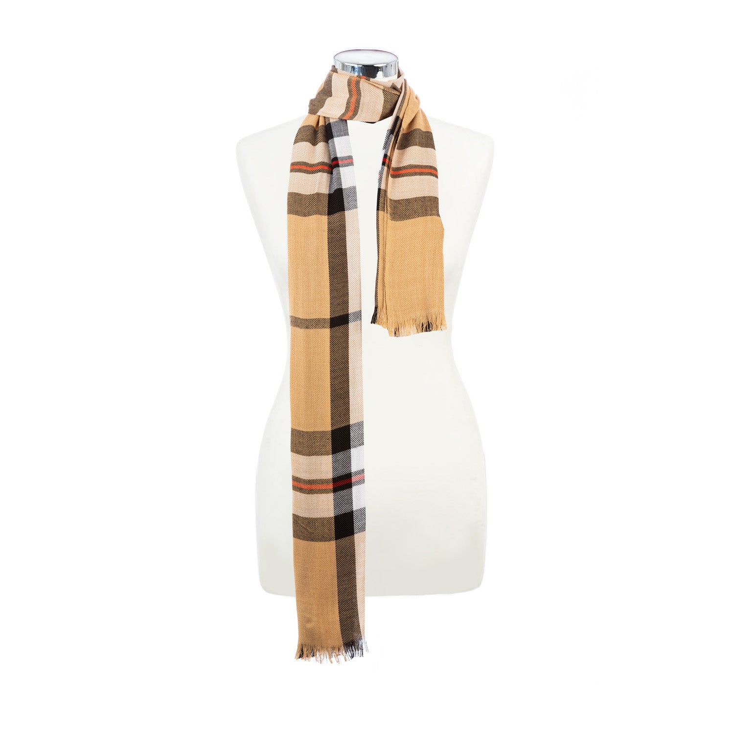 Tartan Stole Thomson Camel