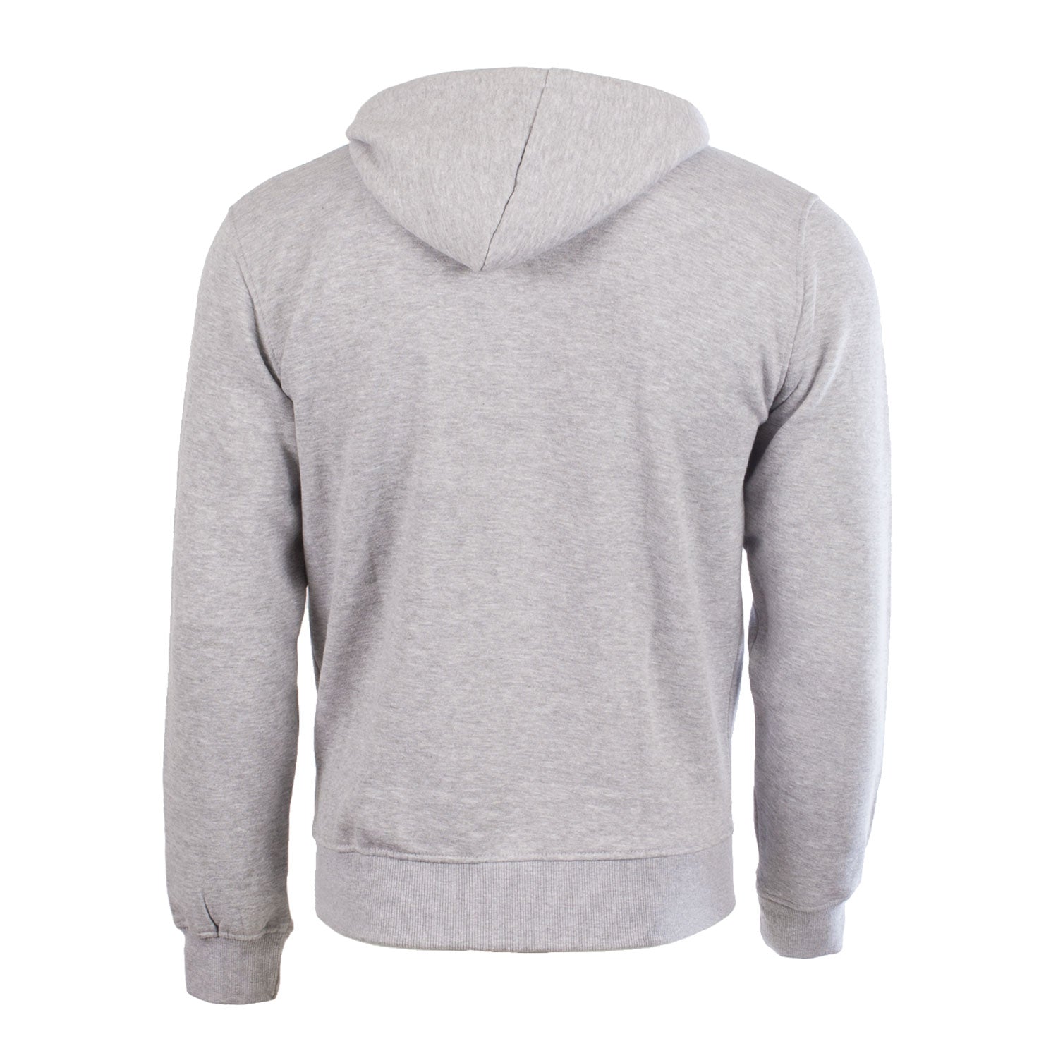 Adults Plain Lion Zip Top W/Tartan Hood Heather Grey/Thomson Camel