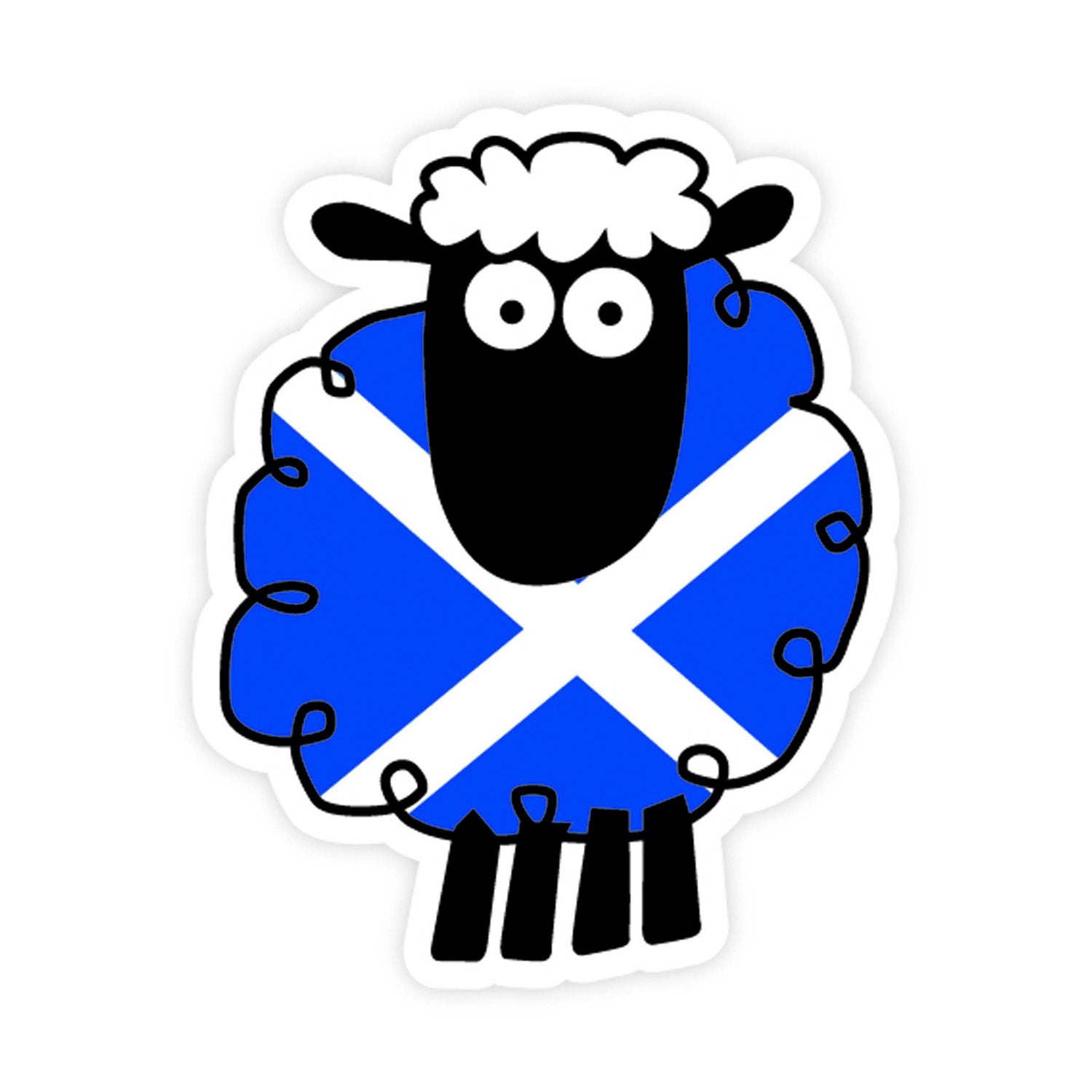 Saltire Sheep Sticker