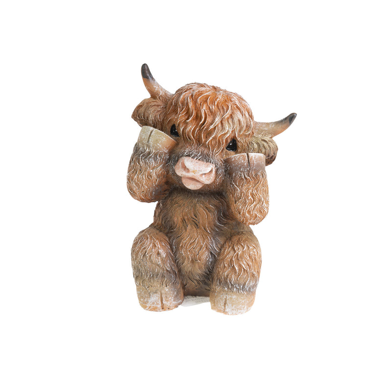 See No Evil Highland Cow