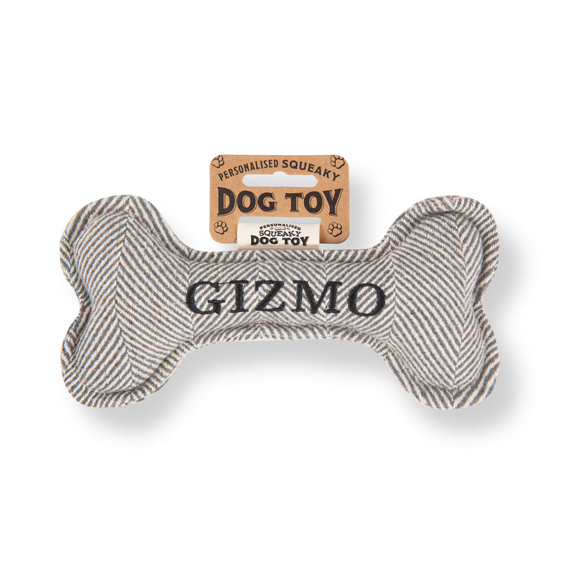 Squeaky Bone Dog Toy Gizmo