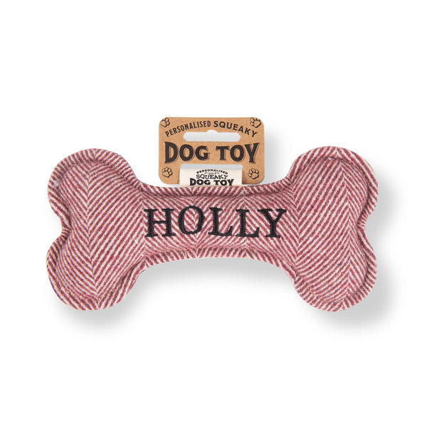 Squeaky Bone Dog Toy Holly