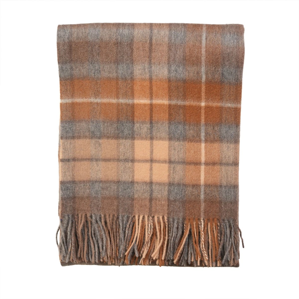 100% Pure Lambswool Blanket Throw – Luxury Soft Warm Wool Blanket - Home Décor - Buchanan Natural