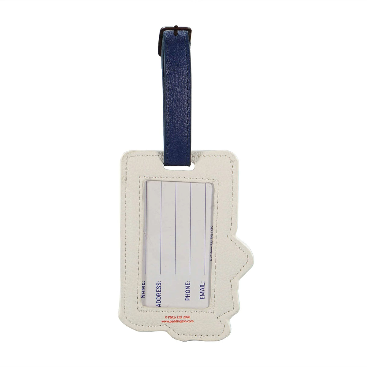 Paddington Bear London Shaped Faux Leather Luggage Tag