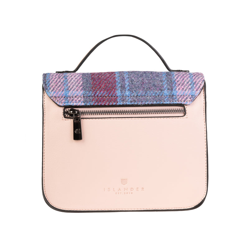 Calton Satchel Pink Blue Tartan