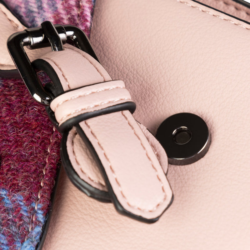 Calton Satchel Pink Blue Tartan