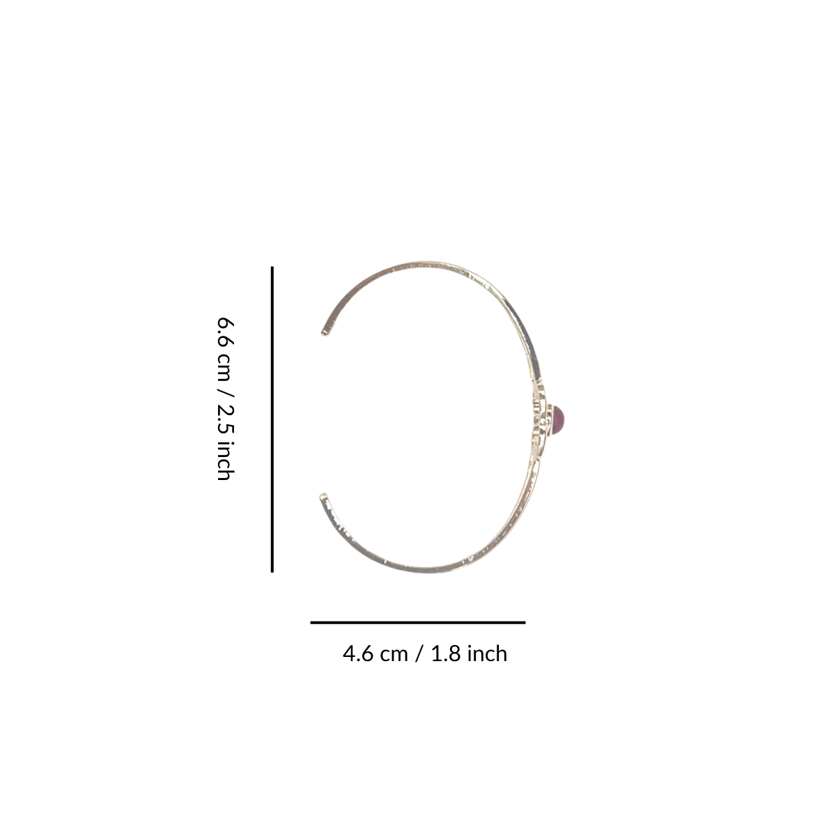 Art Pewter Birthstone Bangle - Silver Plated Pewter - Made in Scotland - December (Turquoise)