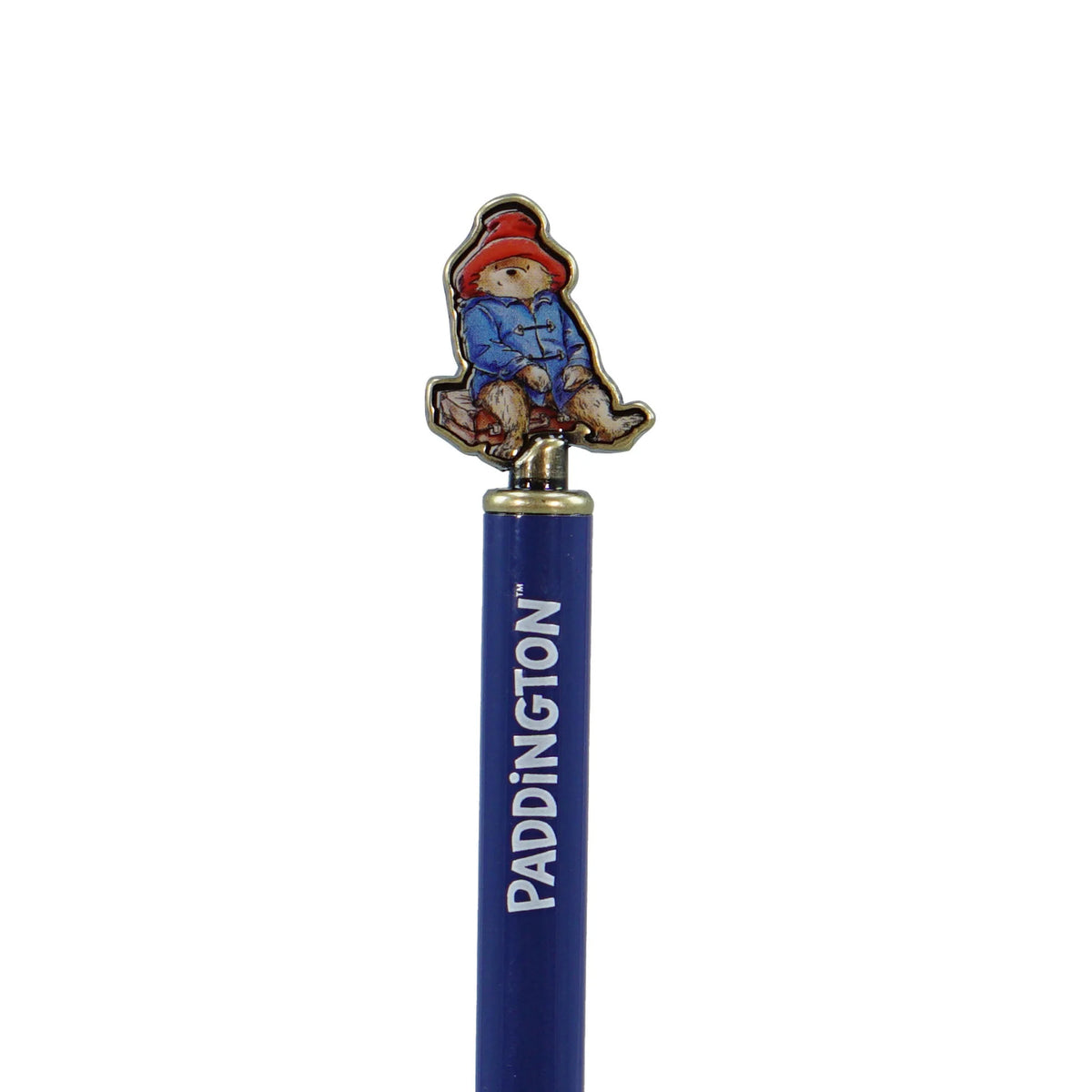 Paddington Bear Blue Metal Ballpoint Pen with Character Topper