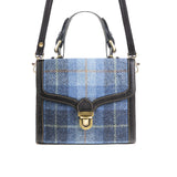 Ht Ladies Handbag Blue Check / Black