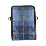 Ht Travel Cross Body Bag Blue Check / Black