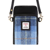 Ht Travel Cross Body Bag Blue Check / Black