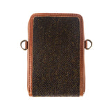 Ht Travel Cross Body Bag Dark Brown Barleycorn / Tan