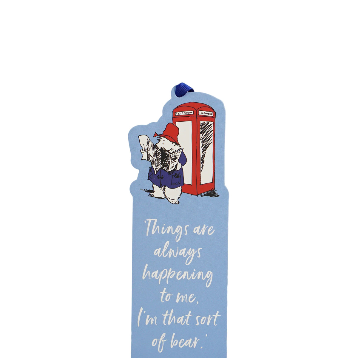 Paddington Bear Telephone Box Shaped FSC Paper Bookmark