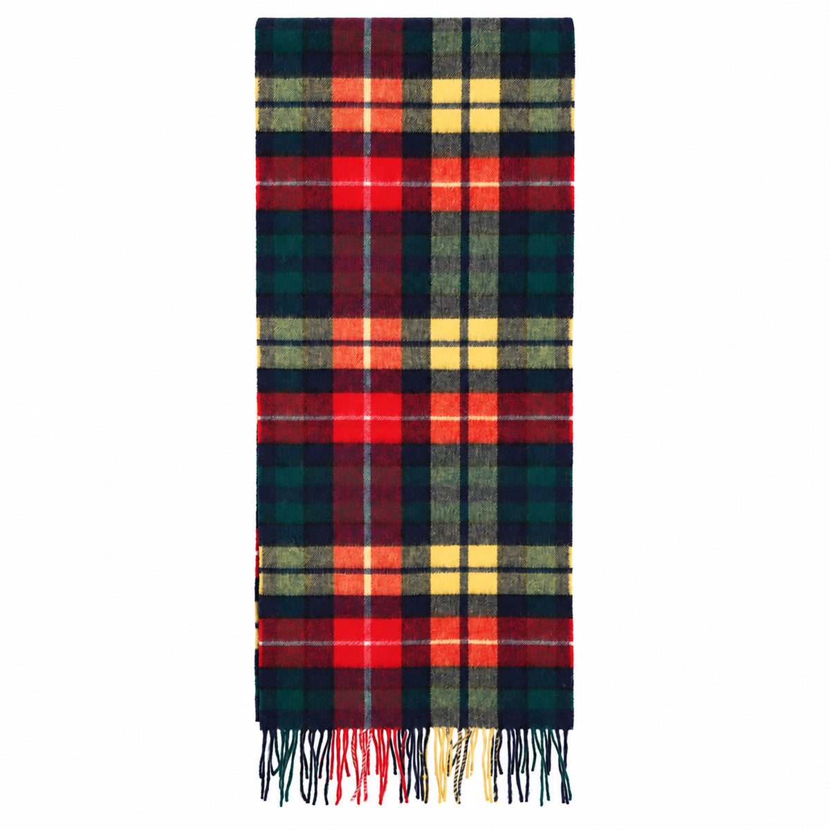 Heritage of Scotland 100% Lambswool Wide Scarf Soft Unisex Winter Wrap - Tartan & Check Designs - BUCHANAN MODERN