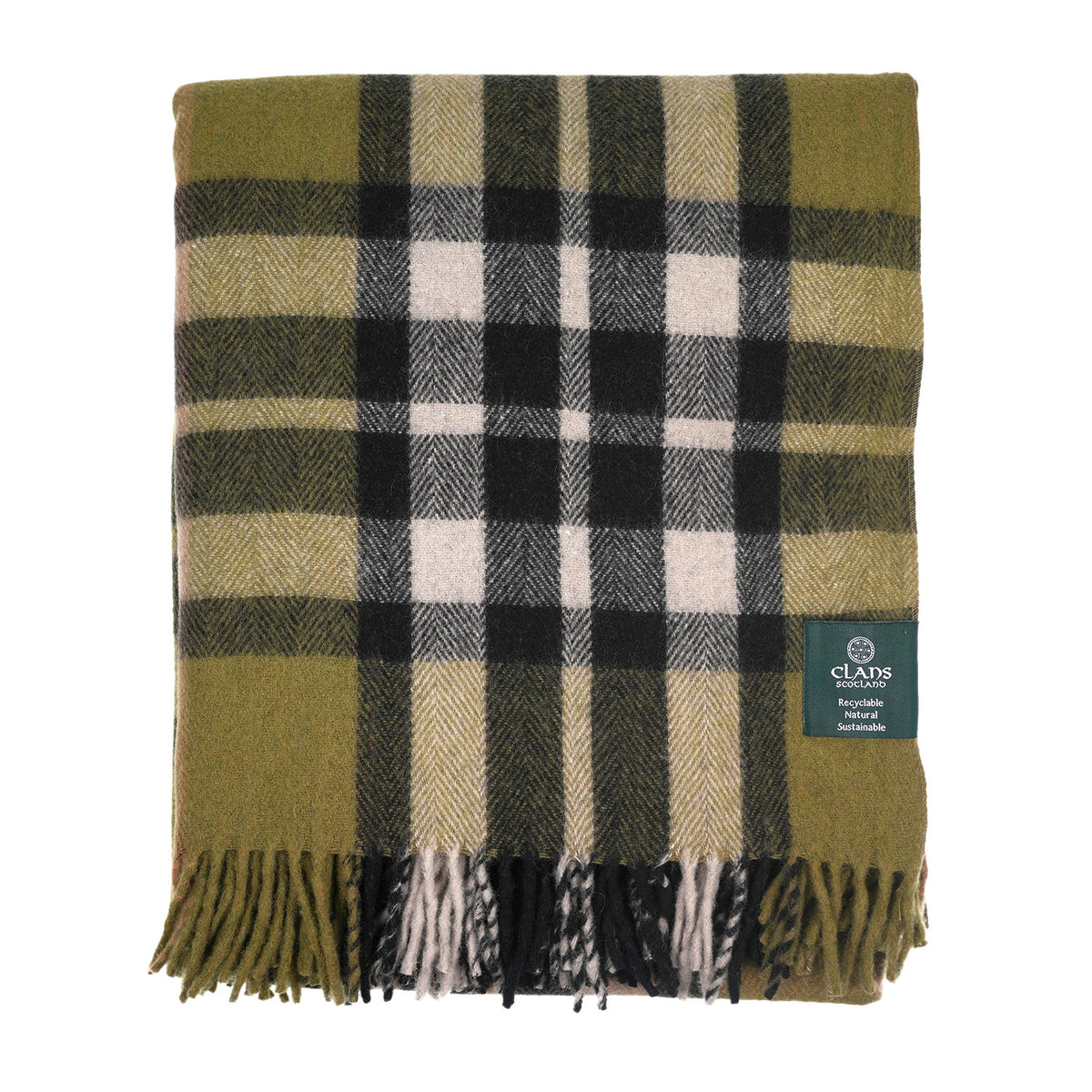 Scottish Tartan Wool-Blend Blanket Throw – Highland Comfort - Highland Wool Blend Tartan Blanket Throw - EXPLODED SCOTTY THOMSON CYPRESS