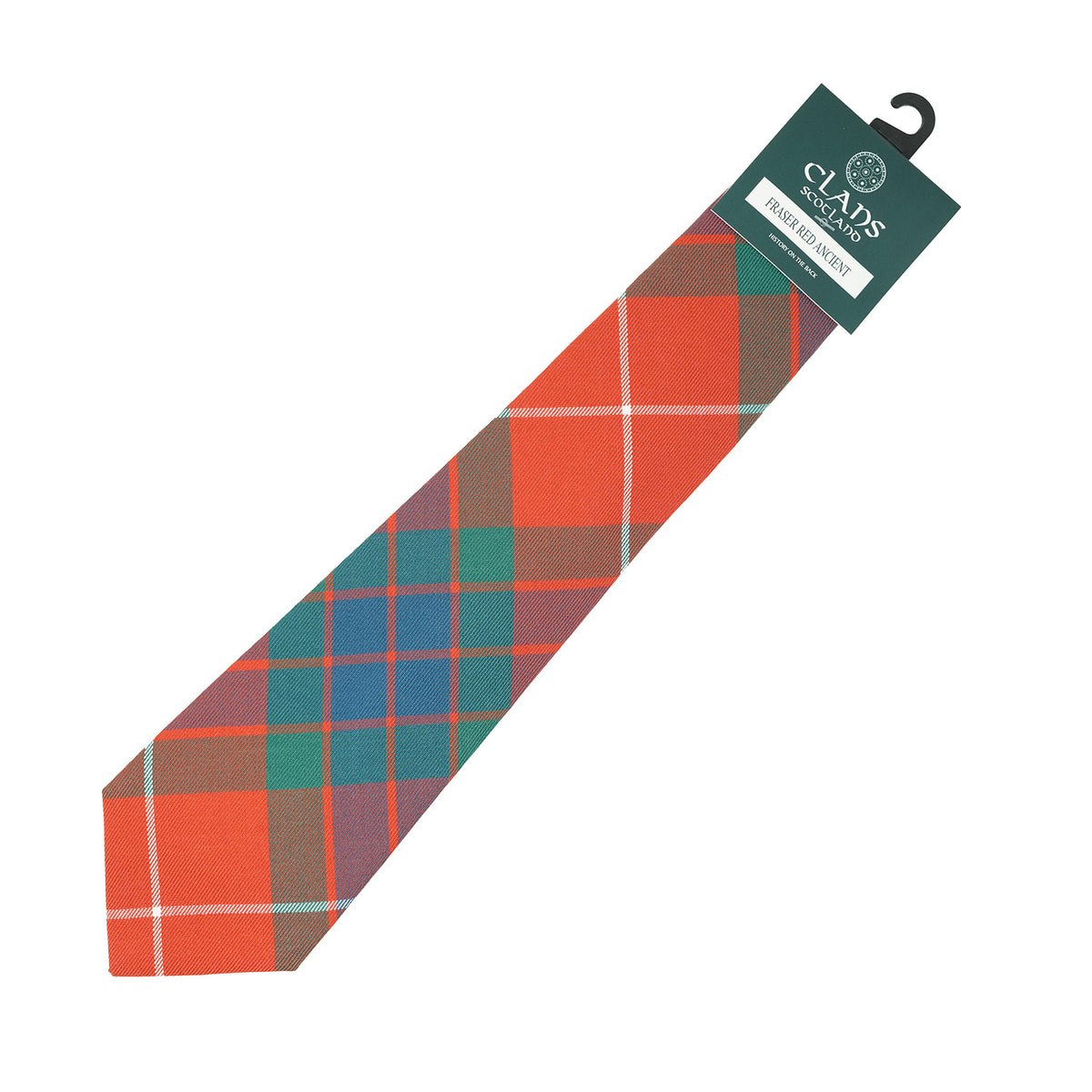 Traditional Scottish Clan Tartan Tie – Traditional Plaid Necktie - FRASER RED ANCIENT