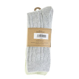 Aran Cable Cashmere Blend 2Pk Socks