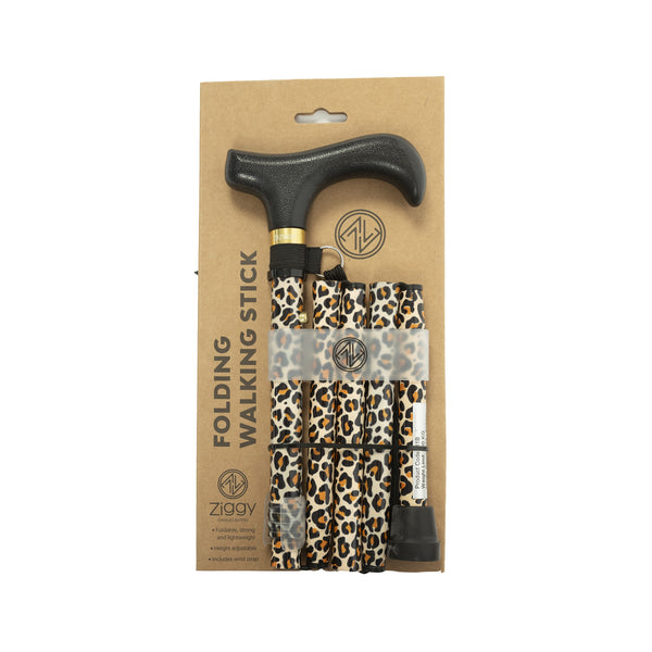Handbag Leopard Print Folding Stick