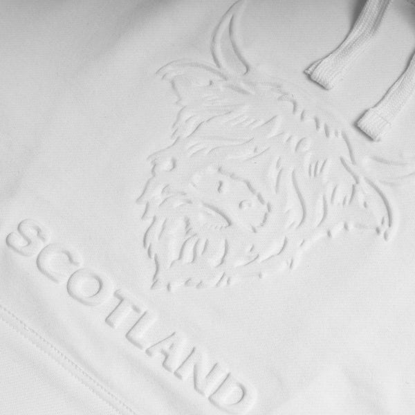 Adults Hooded Top Embossed Cow/ Scotland
