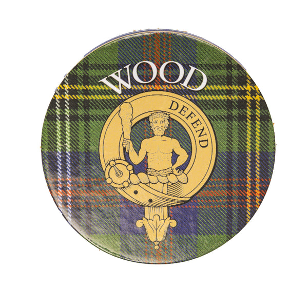 Clan/Family Name Round Cork Coaster Wood S