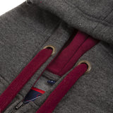 Scotland Zipped Hooded Sweatshirt Charcoal/Maroon