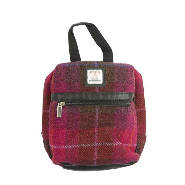 Ht Leather Small Backpack Cerise Check / Black