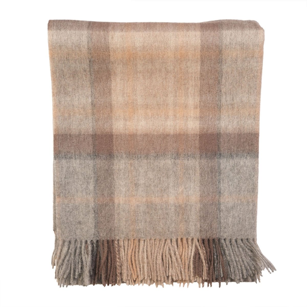 100% Pure Lambswool Blanket Throw – Luxury Soft Warm Wool Blanket - Home Décor - MACKELLAR NATURAL