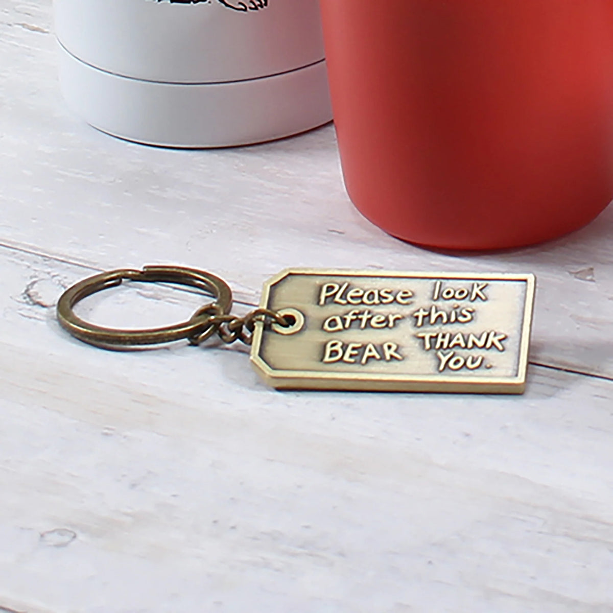Paddington Bear Gold Luggage Tag Keyring – Boxed