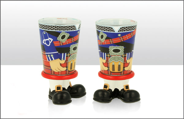 Piper With Resin Feet Shot Glass