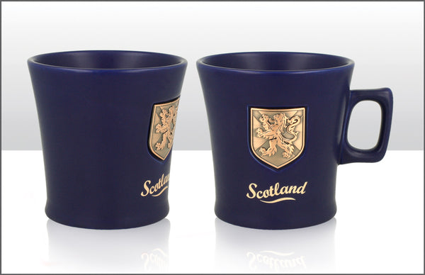 Scotland Metal Shield Ceramic Mug