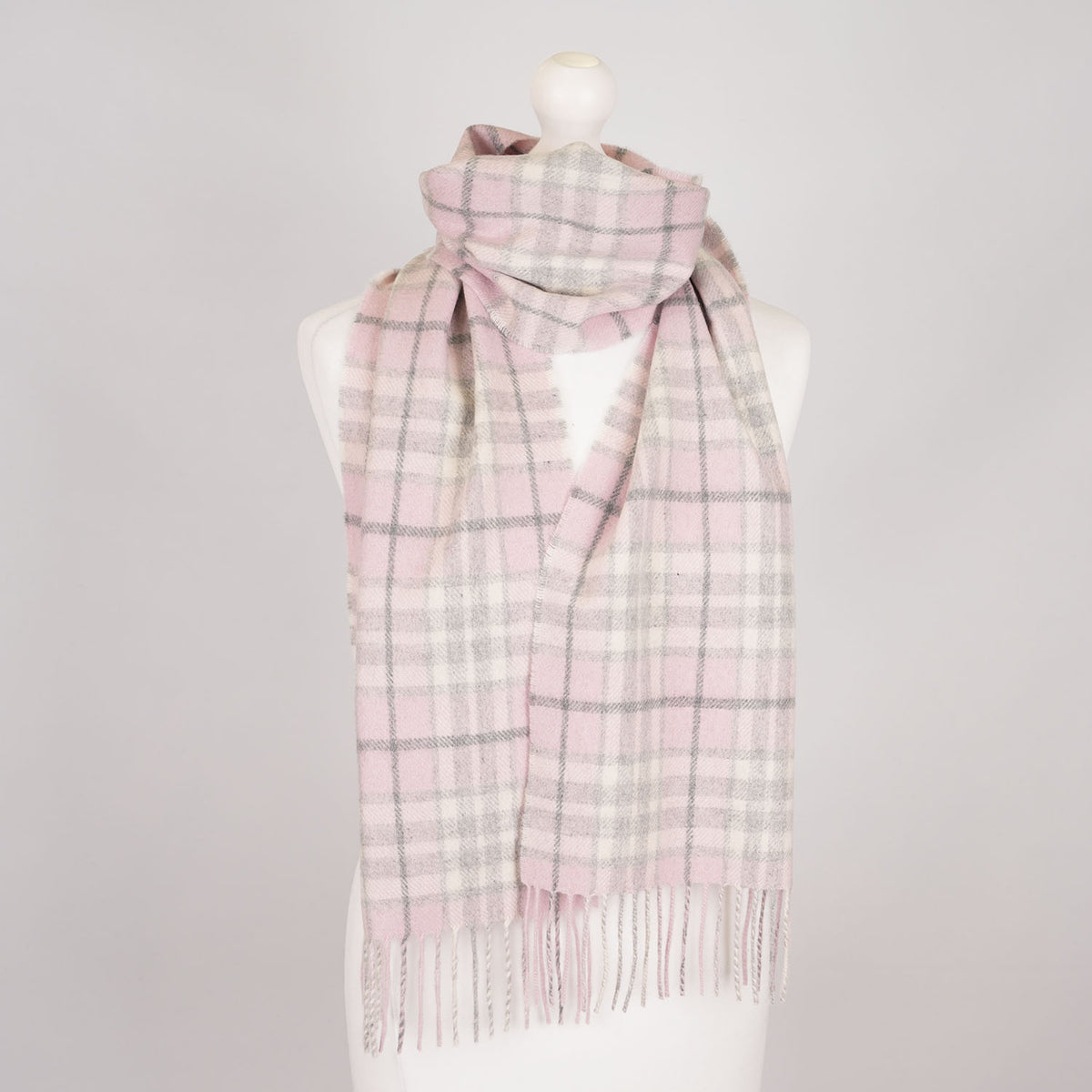 Tartan Weaving Mill 100% Pure Cashmere Scarf – Made in Scotland - THOMSON PINK