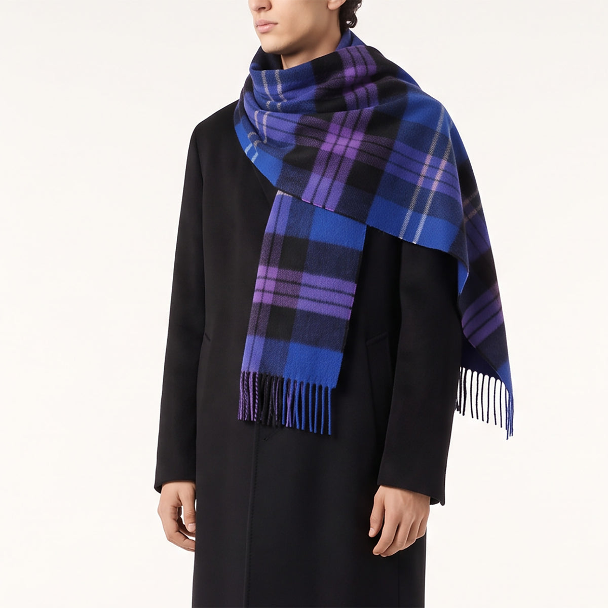 Heritage of Scotland 100% Lambswool Wide Scarf Soft Unisex Winter Wrap - Tartan & Check Designs - HERITAGE OF SCOTLAND