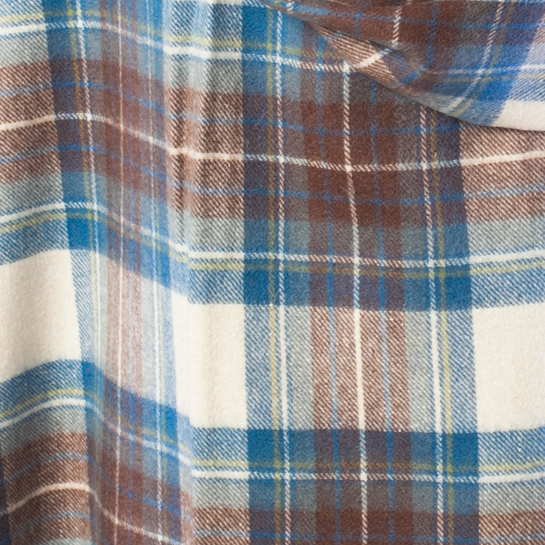 Edinburgh Lambswool Stole Stewart Muted Blue