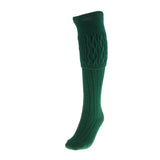 Adults Plain Wool Mix Kilt Socks Bottle Green