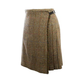 Harris Tweed Ladies Bronwyn Wool Skirt Green Mix C001t