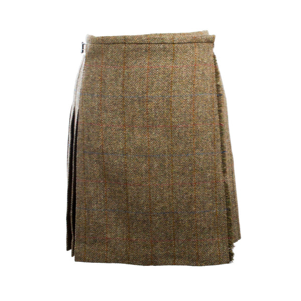 Harris Tweed Ladies Bronwyn Wool Skirt Green Mix C001t