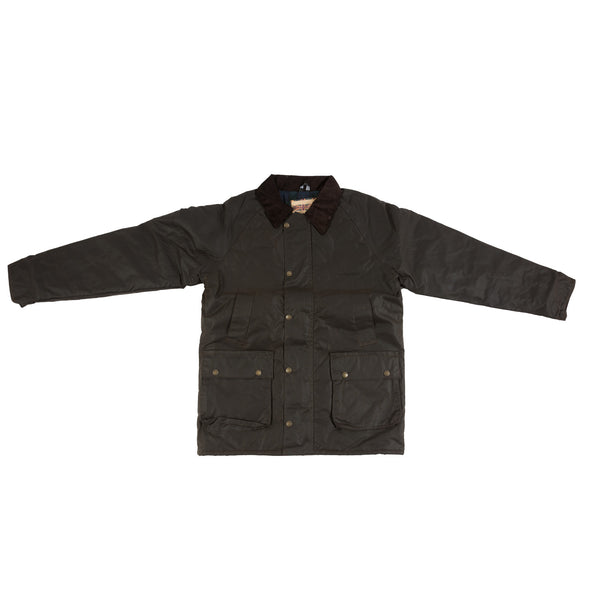 MenÔÇÖS Davenport Wax Jacket Brown
